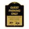 Signmission Guest Parking Unauthorized Vehicles Towed Owner Expense W/ Graphic Alum, 24" L, 18" H, BG-1824-23928 A-DES-BG-1824-23928 - alternate 1